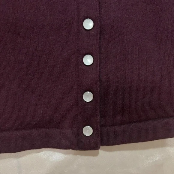 Agnes B. Burgundy Cardigan - Picture 5 of 9